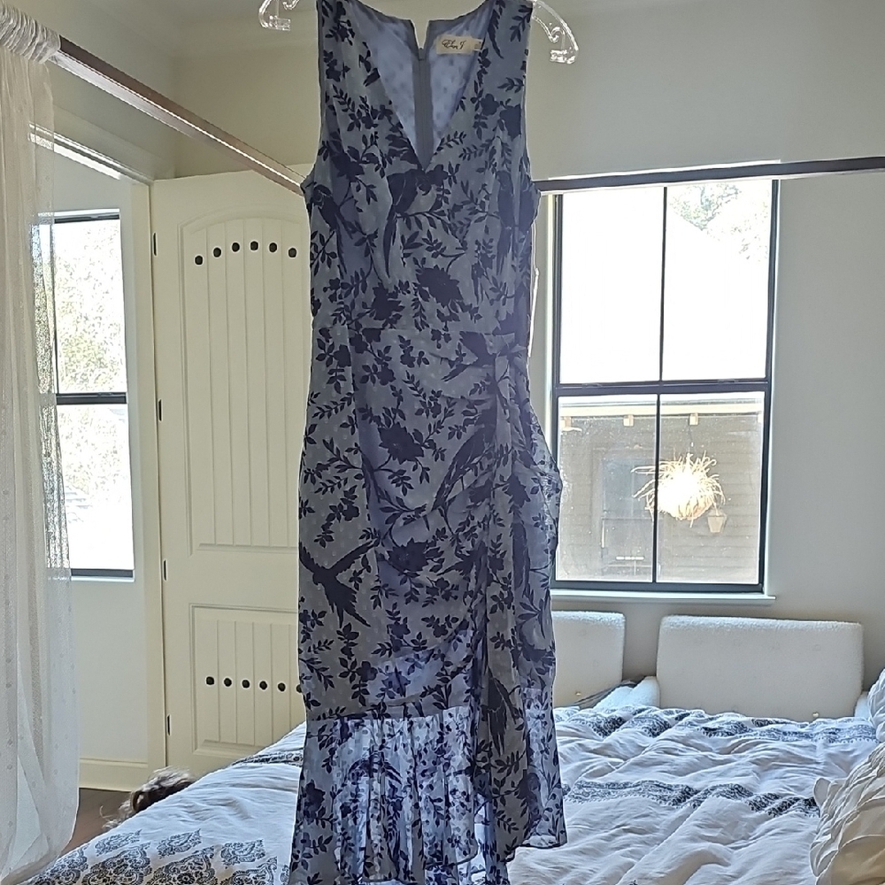 Floral Blue Dress